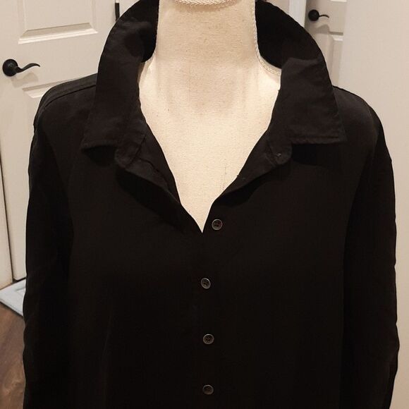 Black Shirt Dress by Time and Tru - Picture 2 of 14